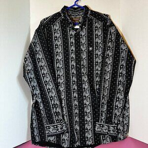 Ariat Black Collared Button Down Shirt. New.